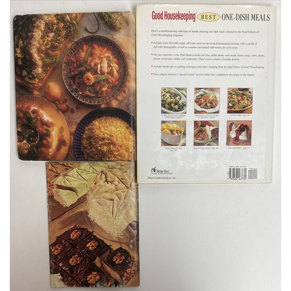 Set of 3‎ Good Housekeeping & Randall's Cookbook One dish recipes Cake baking - Picture 2 of 11